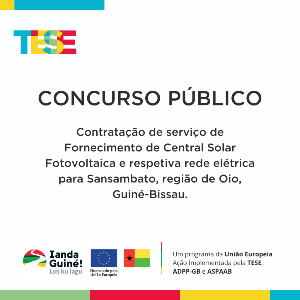 Anúncio de Concurso Público - Serviço de Fornecimento de Central Solar Fotovoltaica